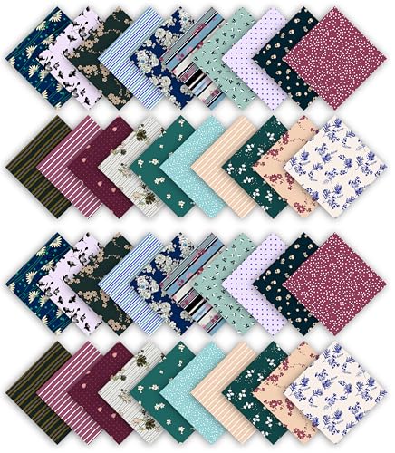 Carrés de courtepointe en coton floral Soimoi pour patchwork créatif