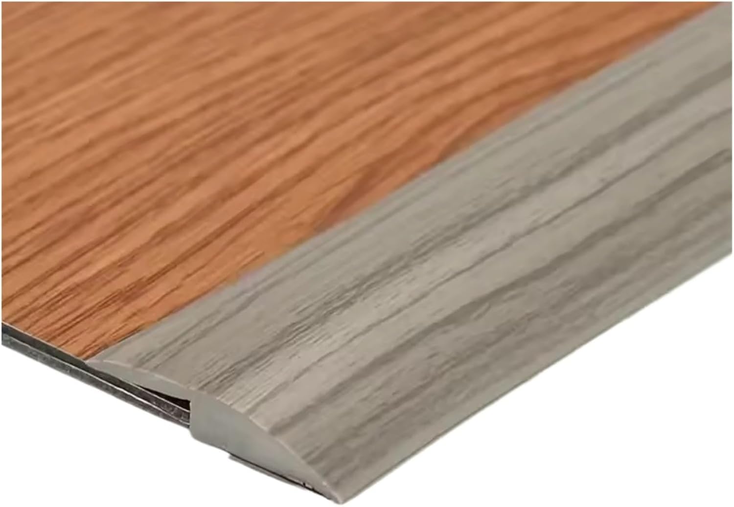 Carpet Edge Trim Strip 3 mX3cm Carpet to Tile Floor Transition Strip Wear-Resistant Cuttable Threshold Cover Household PVC Edging Trim(Gray Wood Grain)