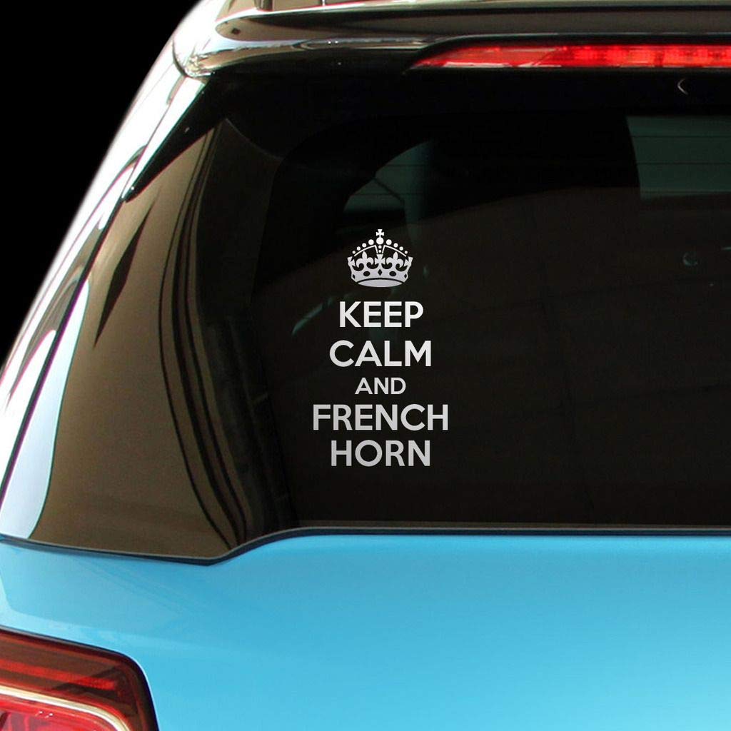 PressFans - Keep Calm and French Horn Car Laptop Wall Sticker
