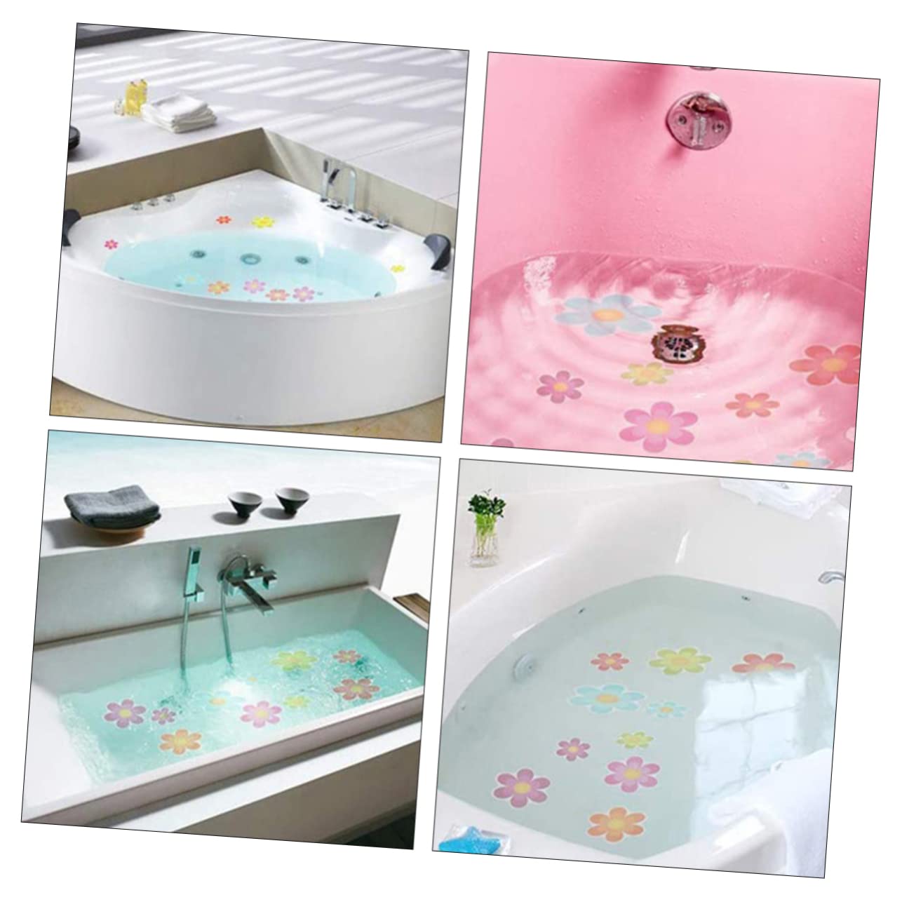 Adesivi Antiscivolo Per Vasca - 6 Pezzi, PVC, 15x15 Cm, Motivi 3D, Per Superfici Liscie - Foto 11