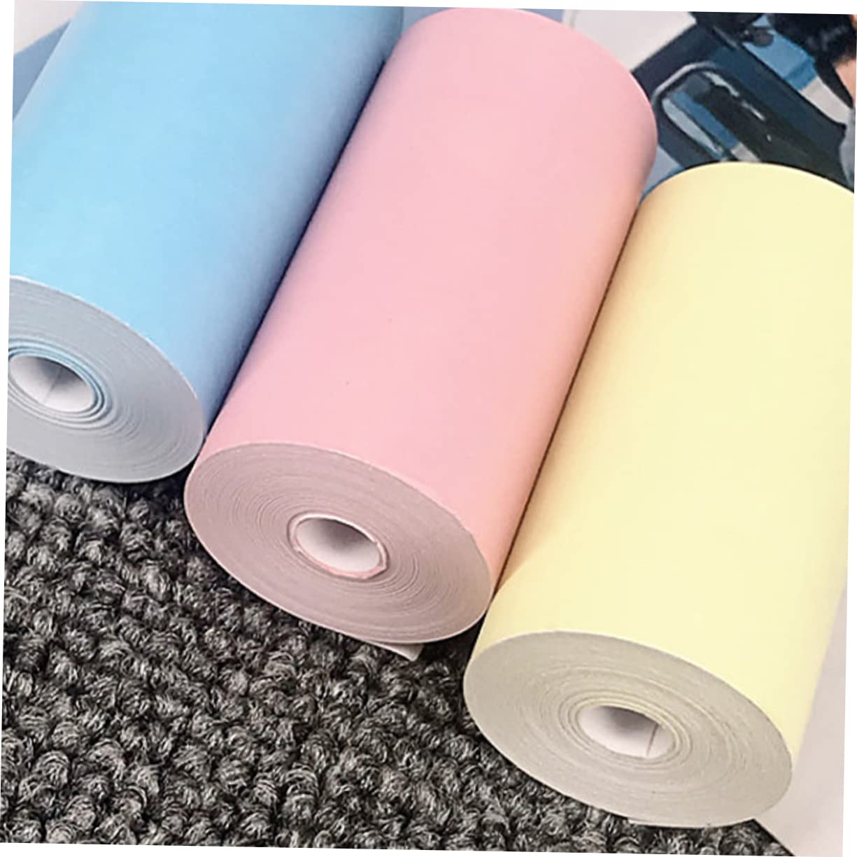 NUOBESTY 6 Pcs Colorful Thermal Paper Home Typing Paper Commercial Label Paper Copier Paper Office and School Supplies Red Green Blue