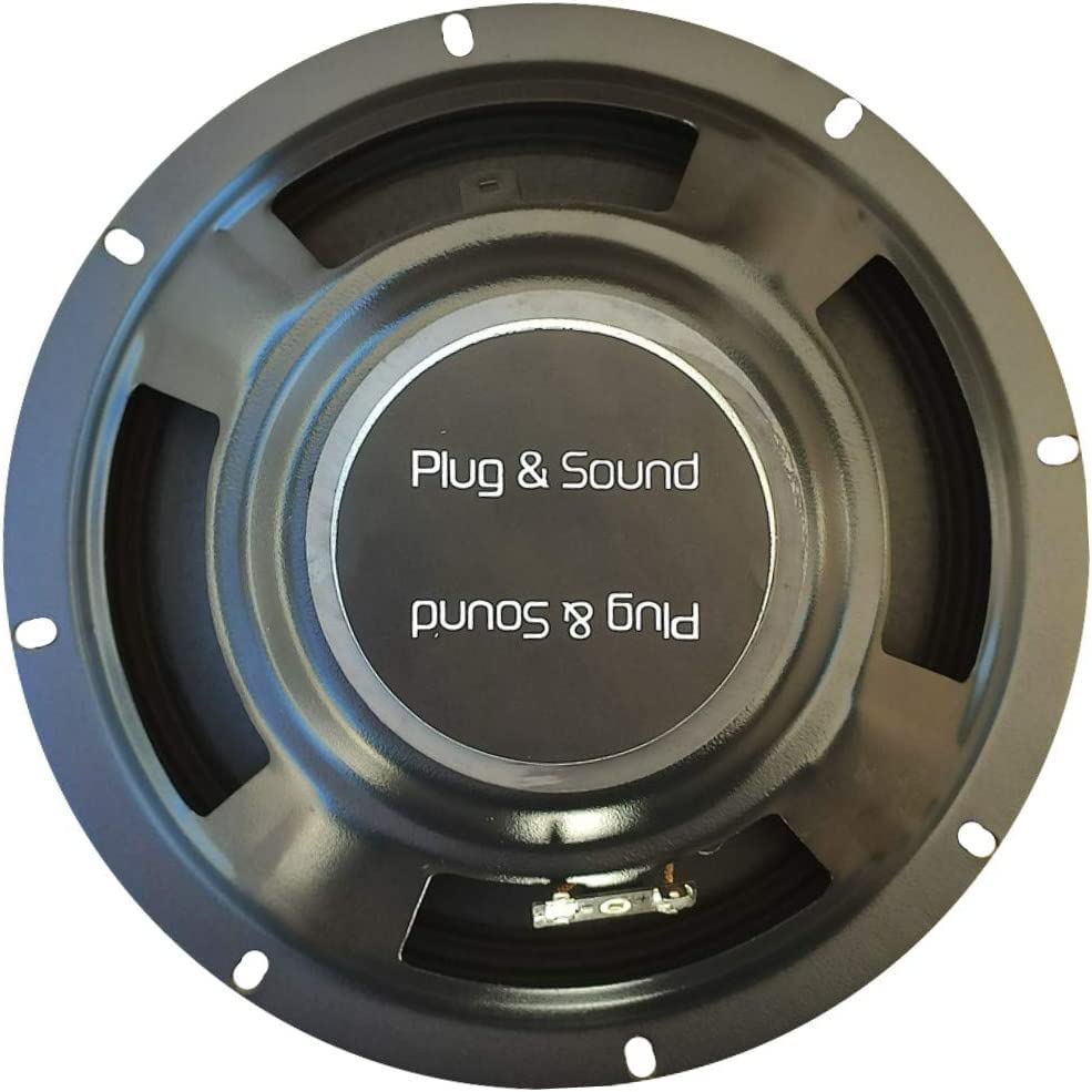 PLUG & SOUND 1 Altavoz S-88 Altavoz woofer 20,00 cm 200 mm 8" 75 vatios rms 150 vatios impedancia MAX 8 Ohm Home Sensibilidad 92 DB Negro, 1 Pieza + 3 Pegatinas;