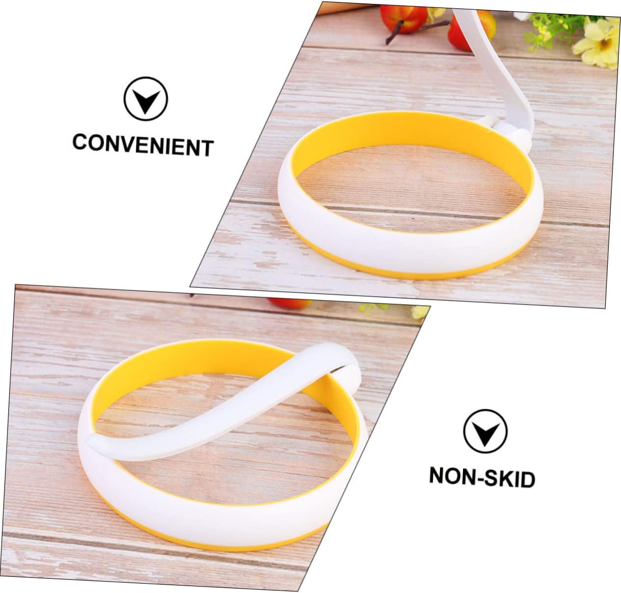 Round Mold for English Muffins - Griddle Cooking Shaper for Breakfast Multi-use Pancake Rings 4pcs Round Egg Rings Silicone Egg Nonstick Easy to Clean for Breakfast