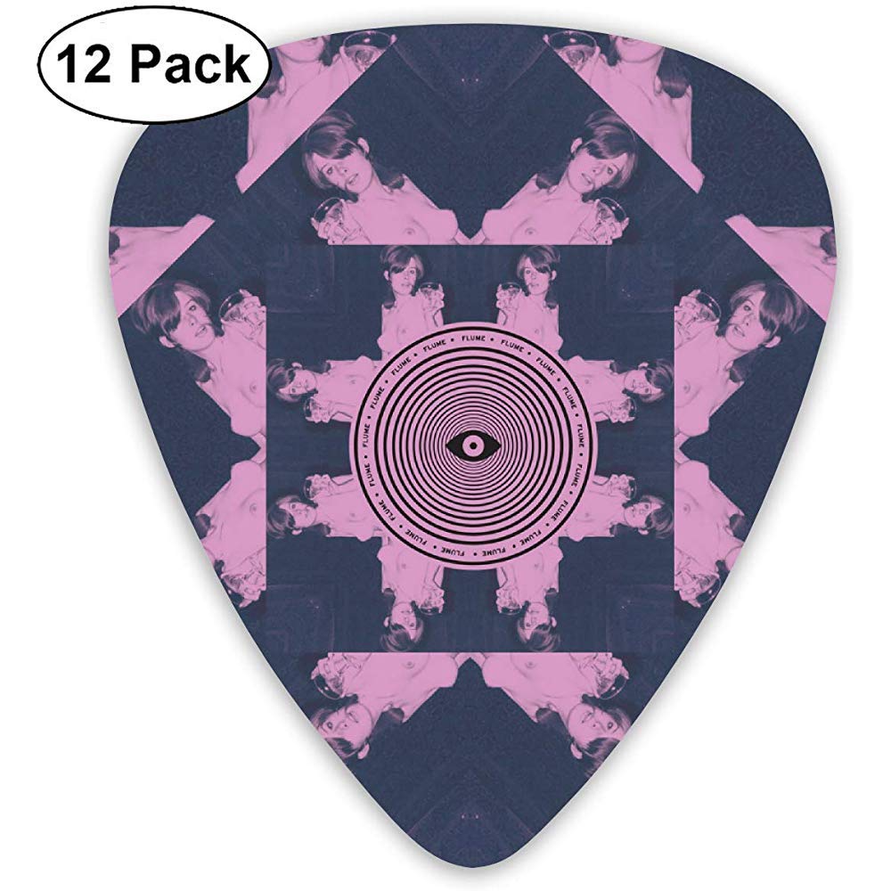 Flume Guitar Pick Design Bass Guitar Picks 12 Thickness GPK-2506