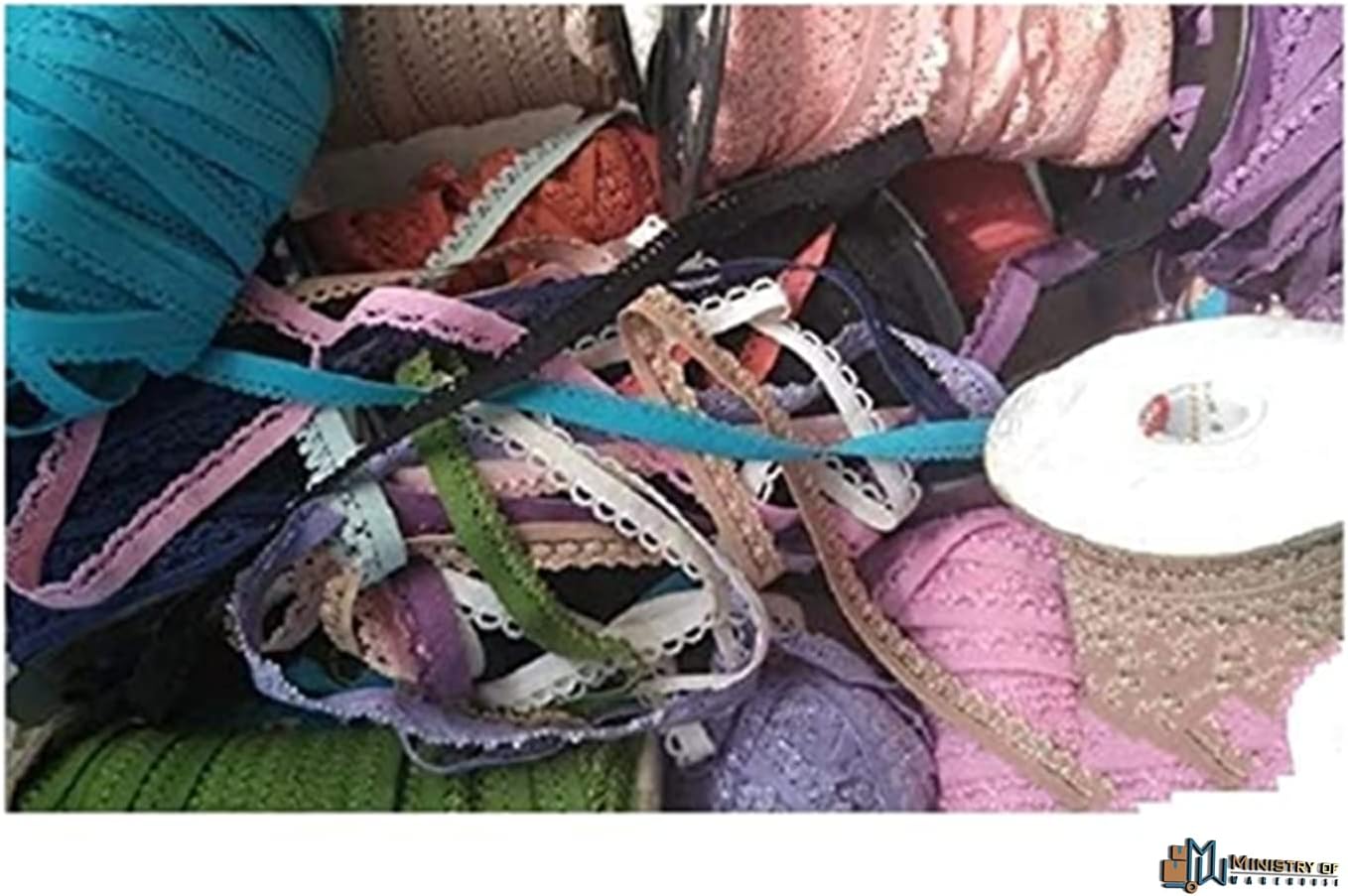 Lingerie Sewing Elastic 1/2" 3/8 Random Mixed Picot Edged LOT 50 Yards