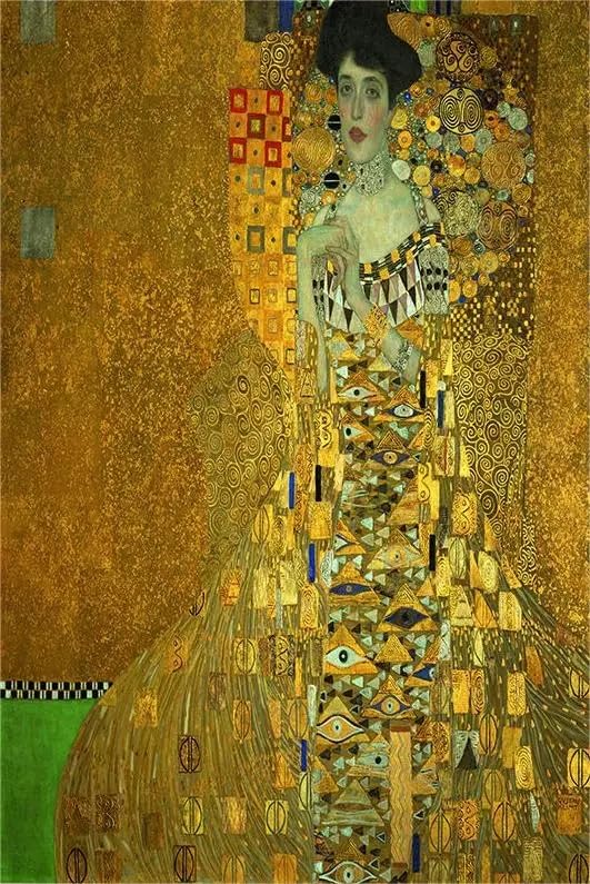 Peinture sur toile Gustav Klimt 40x60 cm pour salon et décoration intérieure