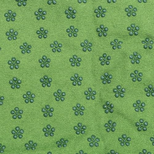 NOLITOY 梅花形状粒子付き滑り止めヨガマットブランケット 軽量耐摩耗フィットネスラグ ヨガワークス対応緑