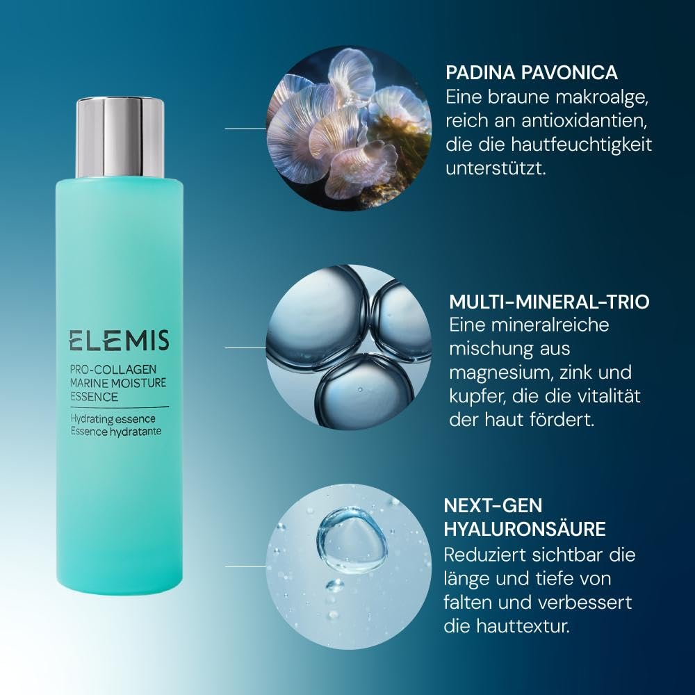 ELEMIS Essence & Toner Mist, klinisch bewiesen - alkoholfreies Gesichtswasser für sensible Haut, hydratisierende Gesichtsessenz & erfrischendes Gesichtsspray, Toner Gesichtspflege