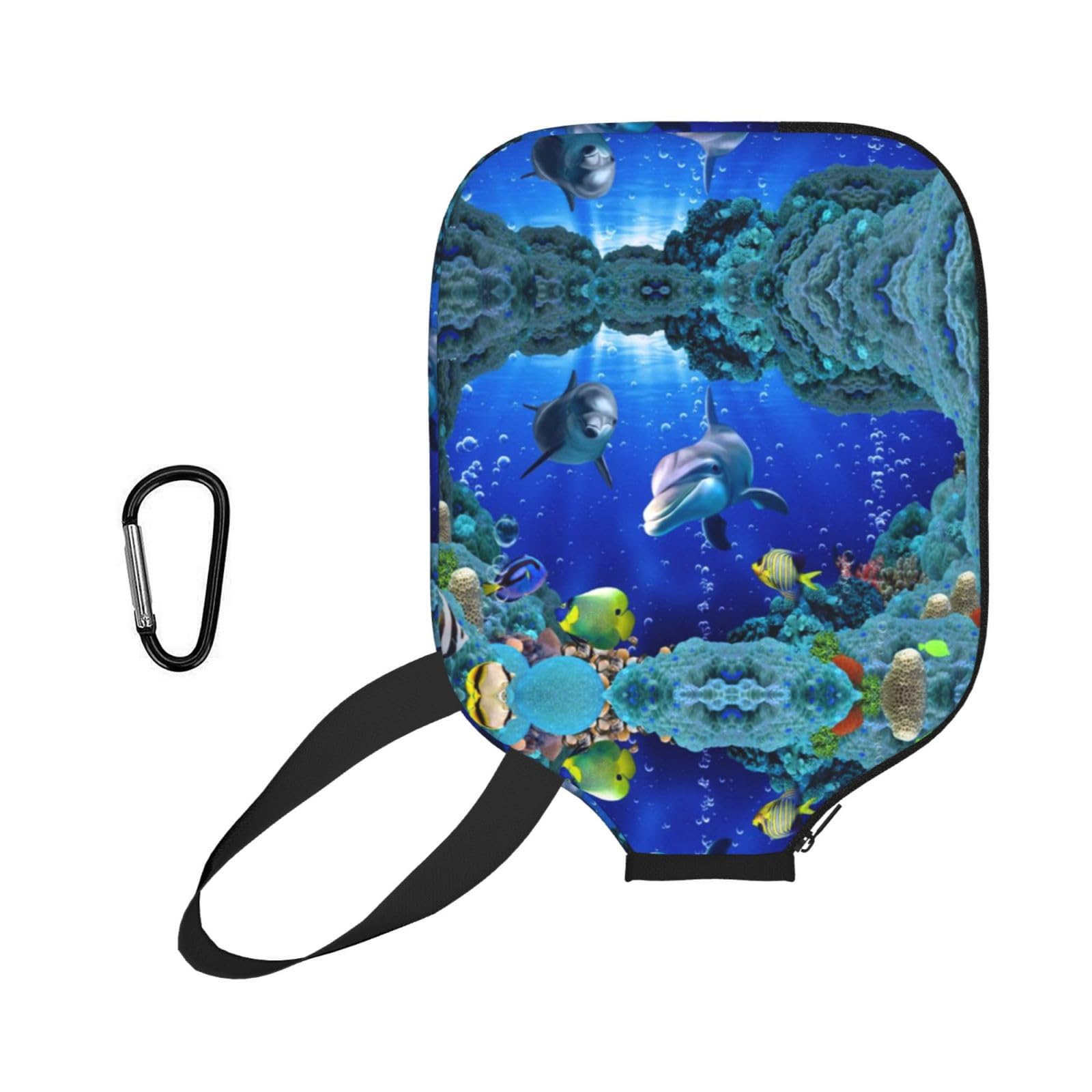 ESNAIUVCD Underwater World Fish Dolphi Print