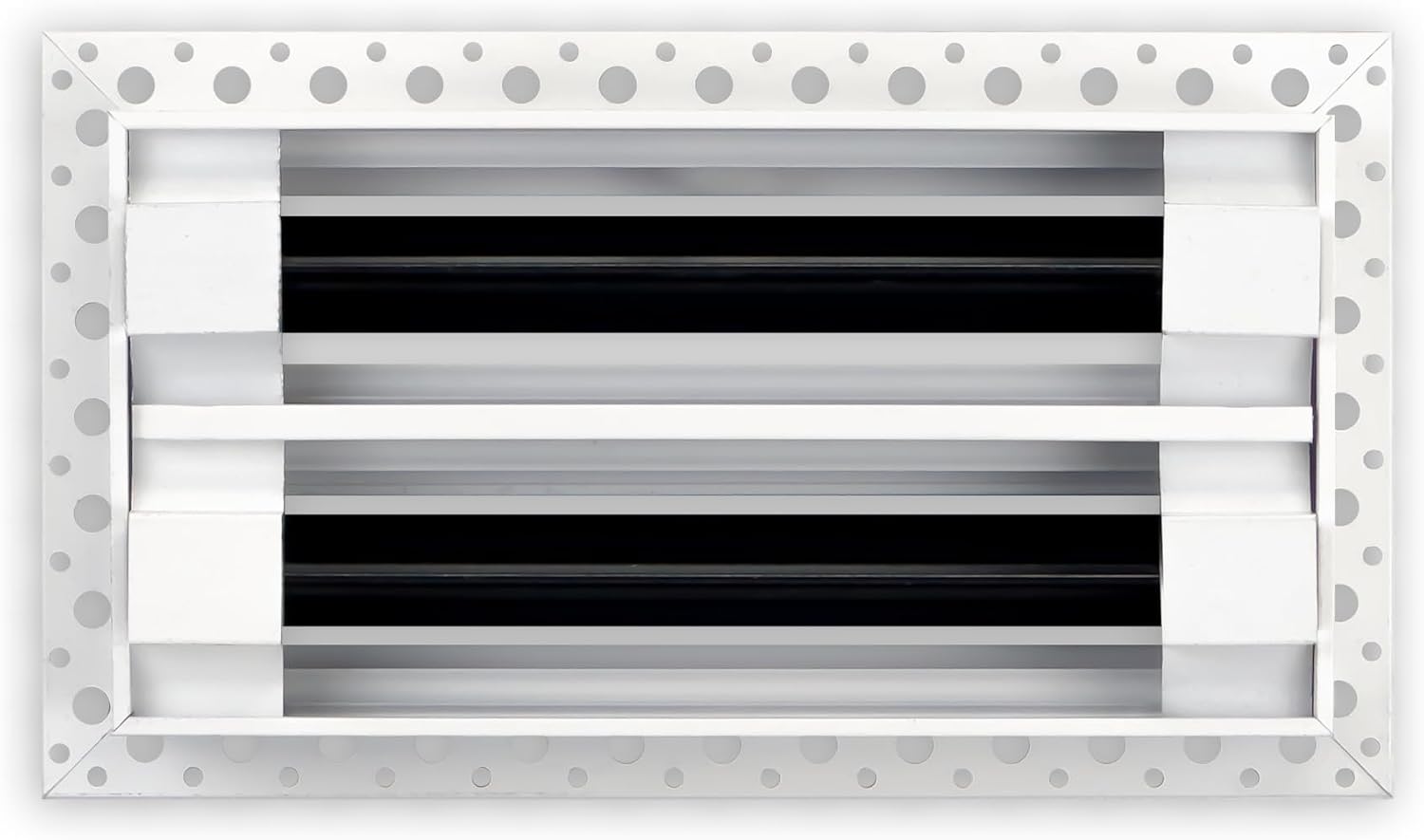BUILDMART - 8x4 MUD-in Air Vent Cover - Drywall MUD in White Air Vent - MUD Linear Slot Diffuser - Register Grille for Ceiling and Walls - Texas Buildmart