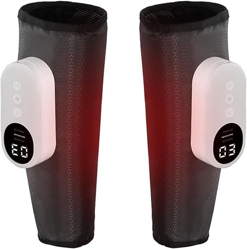 Masajeador de compresión de aire de pantorrilla para circulación y alivio del dolor, masajeador de piernas con calor, alivia la fatiga, ayuda para