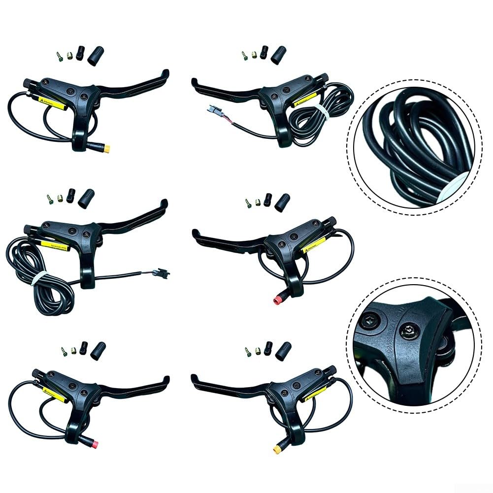 Leva del freno SM2A compatibile per biciclette elettriche e scooter 2-core 3-pin maniglia del freno idraulico con funzione di spegnimento (2P sinistra)