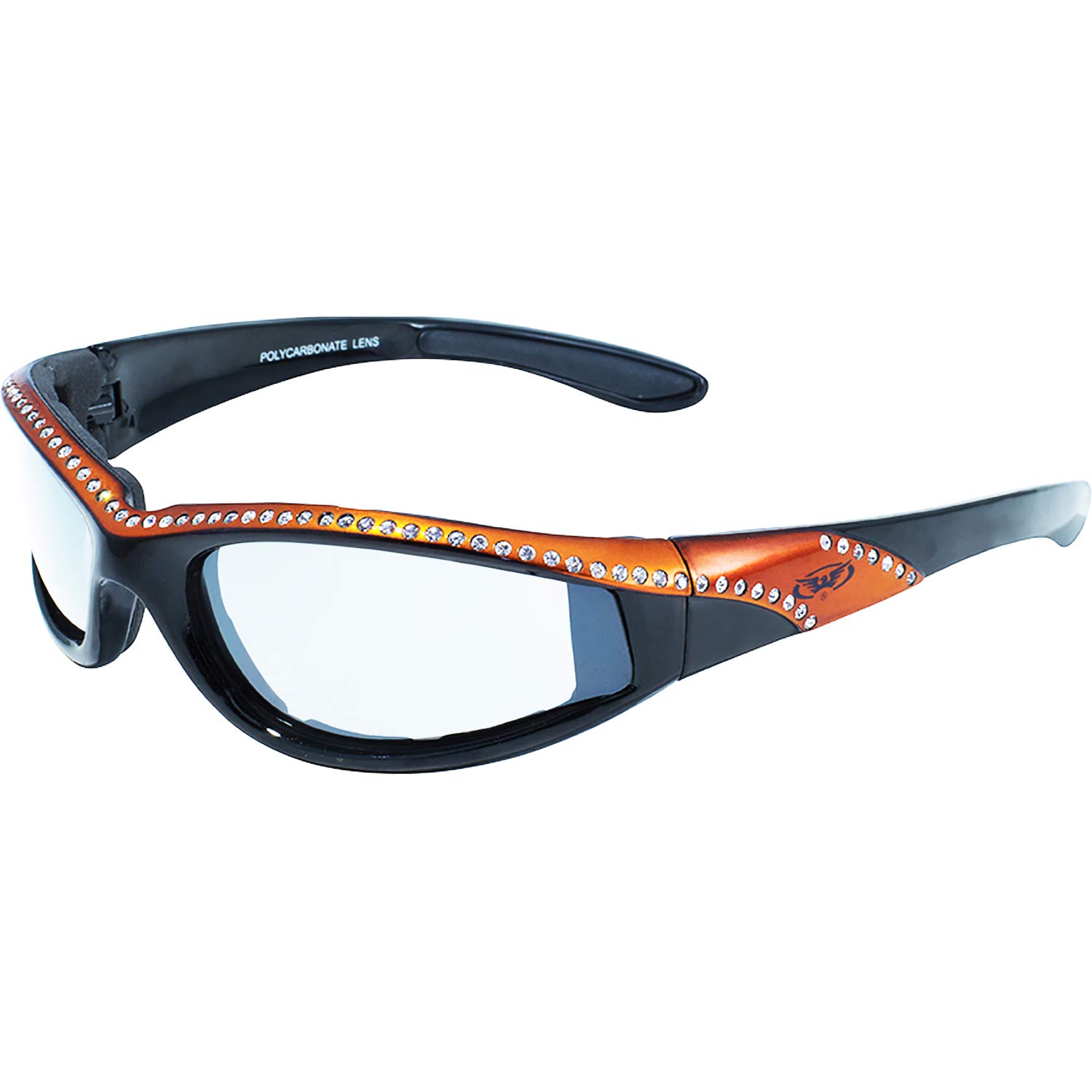 Global VisionEyewear 24 Marilyn 11 Series with Orange Frames and Clear Photochromic Lenses