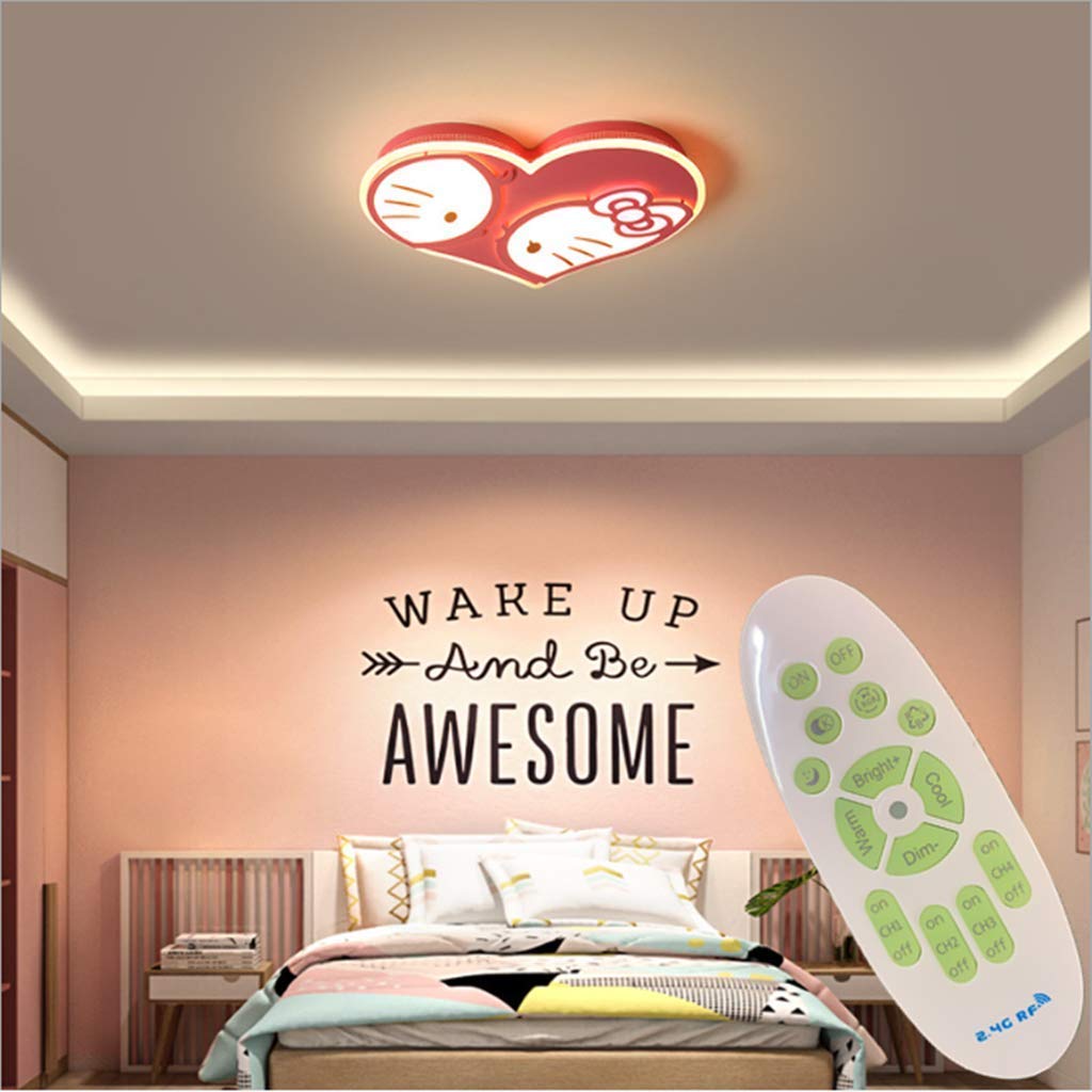 Lampe pépinière haut de gamme en acrylique rose 60cm avec système LED dimmable