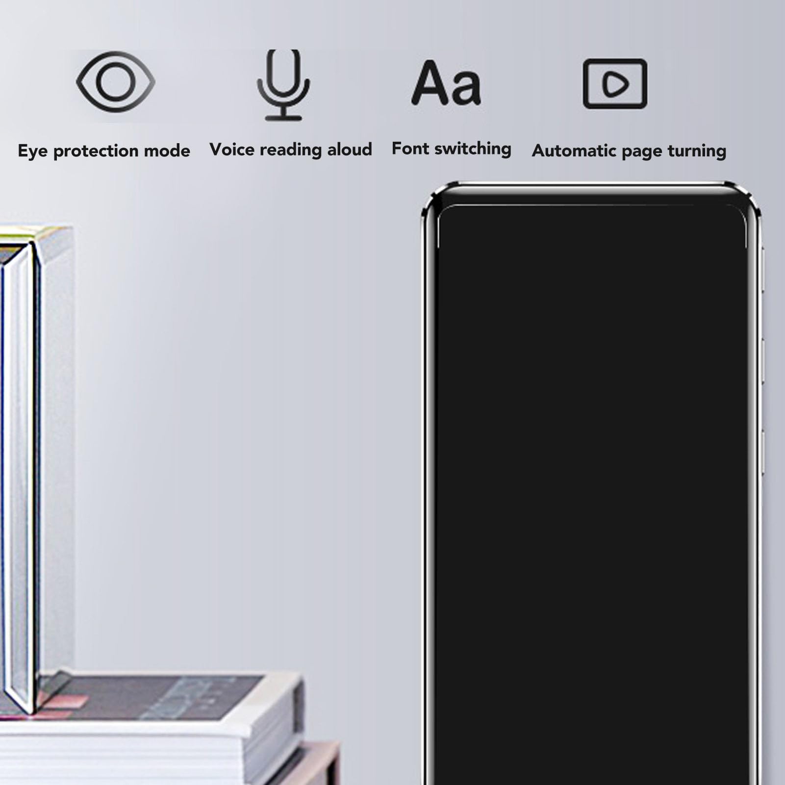 Dyktafon, Wydajny Chip AI Smart 5.0 Odtwarzacz MP4 Redukcja Szumów HD WiFi Elektryczna Książka Długi Czas Pracy Baterii do Nagrywania w Internecie (16GB)