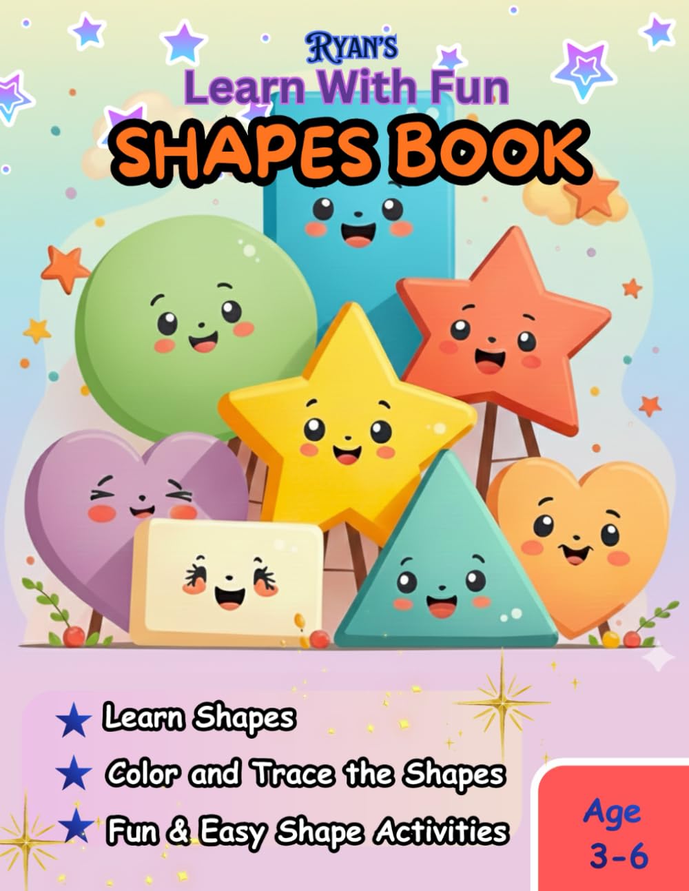 Shapes Book: Color, Trace & Learn Basic Shapes with Fun Activities