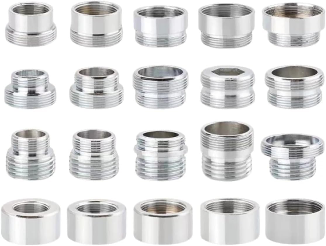 Tap Connector, 1pcs M22 to M20 M18 M28 Thread Stainless Steel Connector, Faucet Joints Water Purifier Accessory Kitchen Water Tap Adapter(Male 22- Female 28)