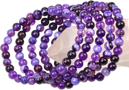Vista 153 de MASSIVE BEADS Pulsera elástica de yoga hecha a mano con piedra natural, cristal curativo, energía, regalos para adultos unisex de 0.157 in, 0.236