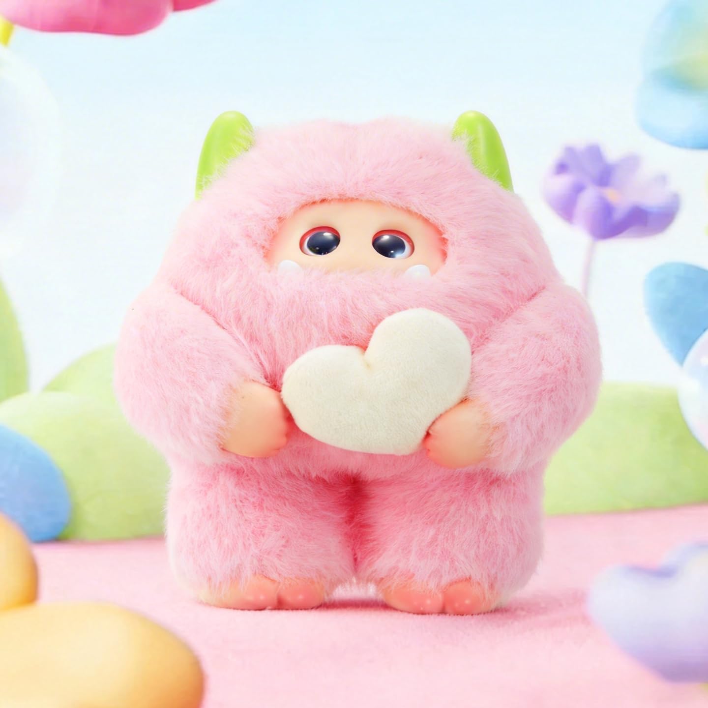 Giggle Monster Marshmallow Dreams Series Vinyl Plush Blind Box Random Design Action Figures Collectible Toys Home Decorations Holiday Birthday Gifts (Whole Set)