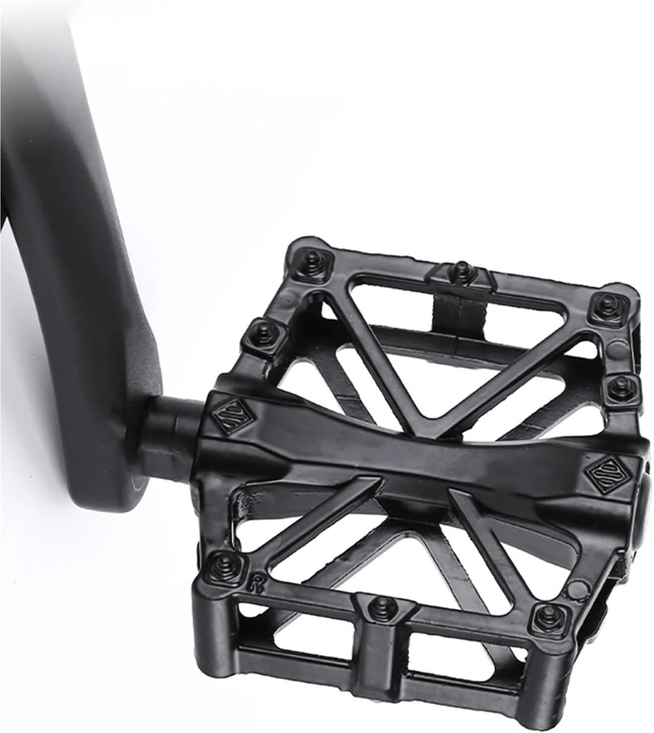 Lawsen Bike Pegs 2 Pair Mountain Bike Flat Pedals, 9/16" Universal Non-Slip Bicycle with Replaceable Pins, for MTB Folding Commuter Bikes for Mountain Bike E-Bike