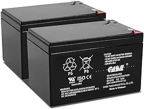 Casil CA12120 12V 12Ah SLA/AGM Sealed Lead Acid Rechargeable Deep Cycle Battery – 2 Pack – F2 Terminals