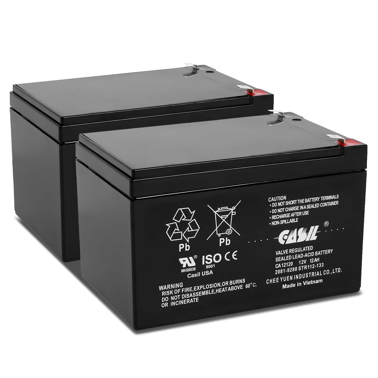 Casil 12V 12Ah Replacement Battery Compatible with Go-Go Mobility Elite Traveller SC40E SC44E 2 Pack