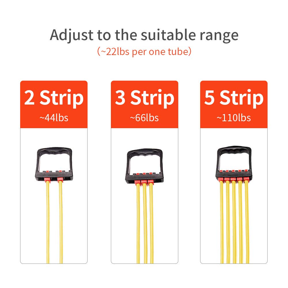 Estensore Pettorali Regolabile, 5 Tubi Espansore Toracico Per 314850004833
