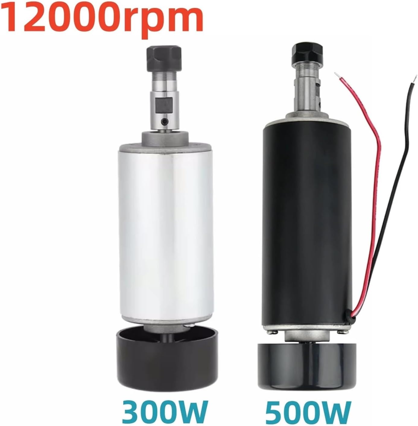 300W 500W CNC Spindle Motor Air Cooling 52MM DC12-48V Milling for Router Engraving Machine(500W)