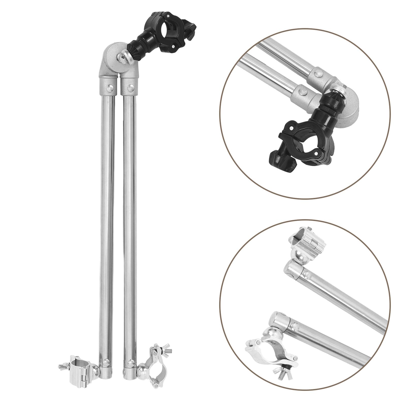 PRETYZOOM Connettore per Bici al Carbonio e Lega di Alluminio, Design Retrattile Portatile, Adatto per Mountain Bike e Veicoli da Trasporto Outdoor