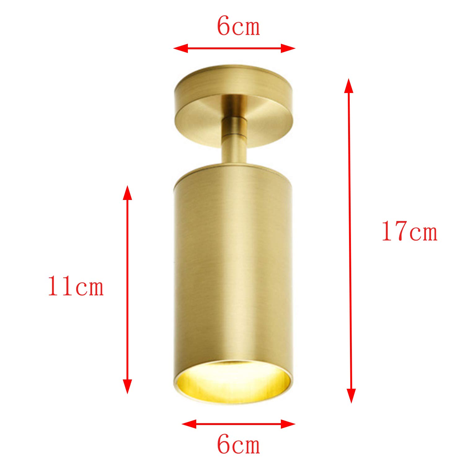 Hobaca GU10 Moderno Oro LED Focos Para El Techo Downlight Montadas En