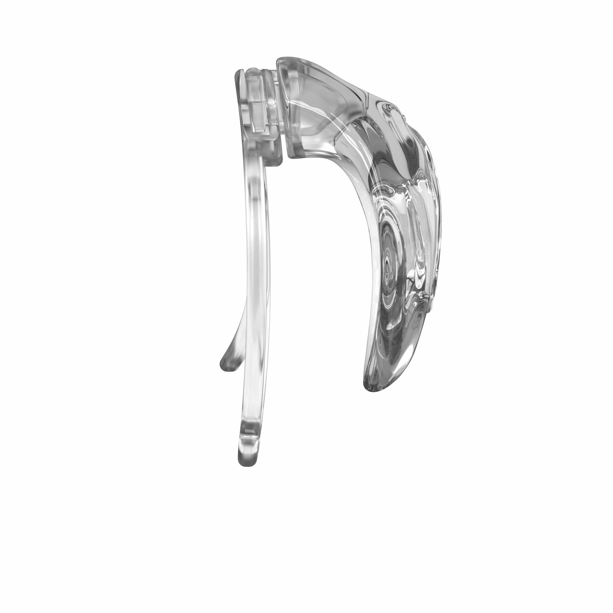 Cage de protection pour hommes, douce pour la peau, avec 3 clips, plusieurs styles disponibles-FRLZB012Y (Transparent + Transparent 3 anneaux)