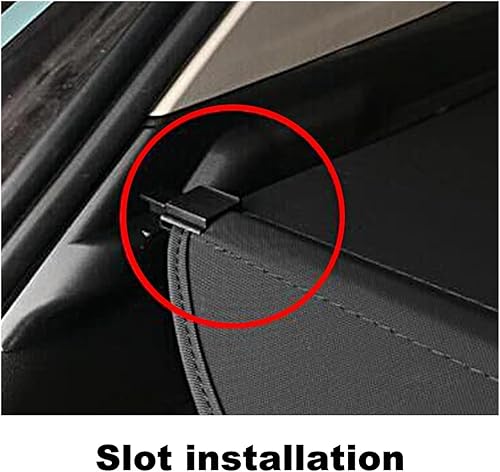 Miniatura 8 de Retractable Rear Trunk Cargo Compatible with RAV4 2014-2019 No Gap Black