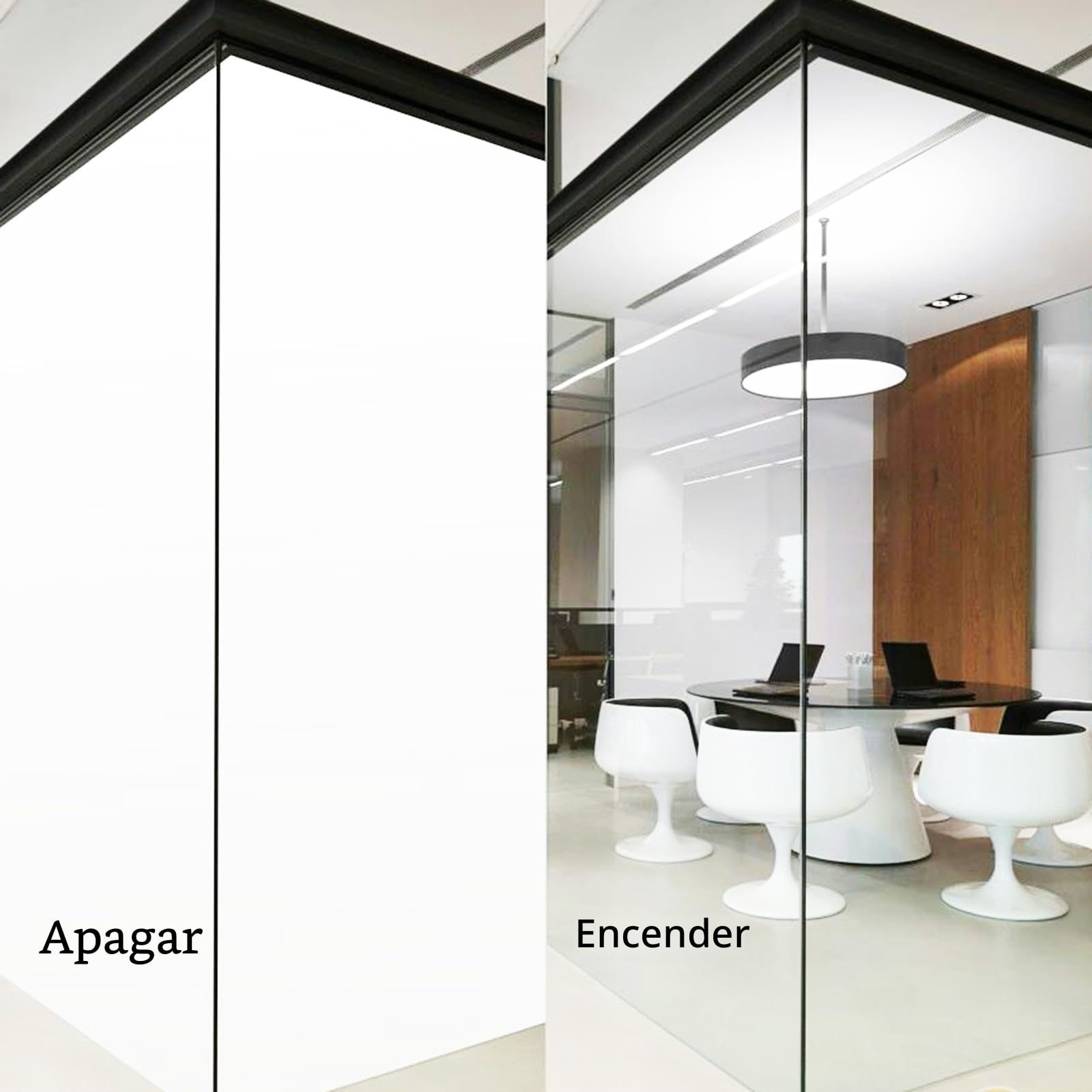 Smart Tint PDLC - Película inteligente de 90 cm de ancho, personalizable para casa, sala de reuniones, oficina o ventana (muestra de 29,7 x 21 cm)