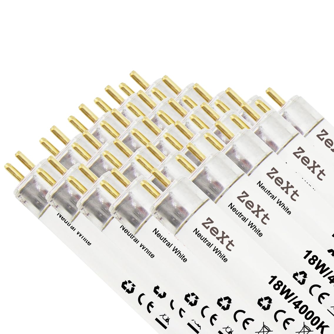 ZeXt 25 tubos fluorescentes de 18 W 840 4000 K, 60 cm, T8