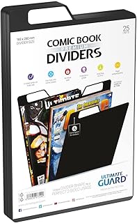 Ultimate Guard Premium Comic Dividers Card Sleeves (25 Piece), Black