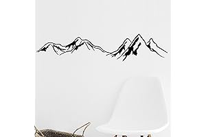 Mountains Range Geometric Wall Decals