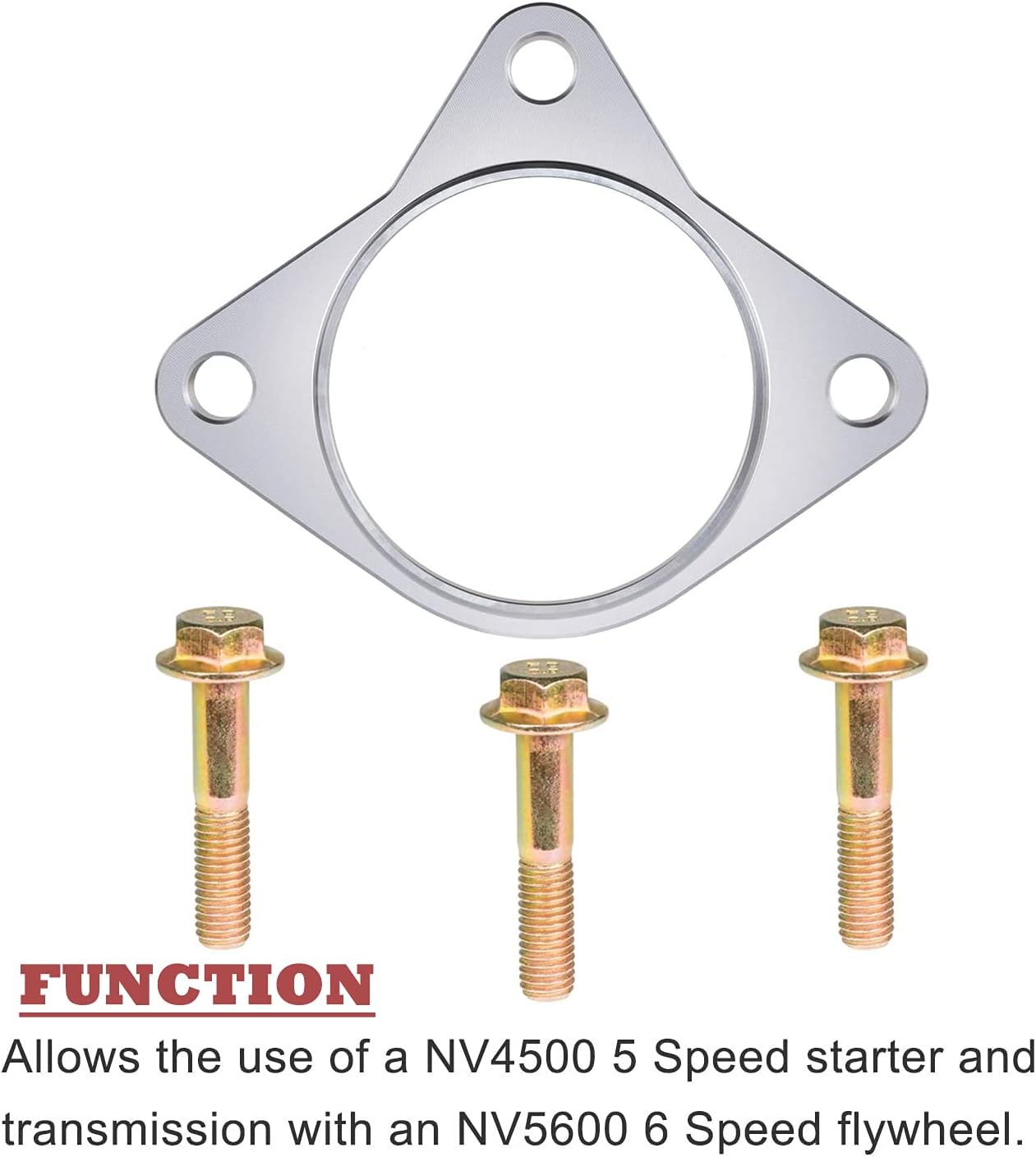 Starter Spacer Kit Bolts 5 Speed Suitable for Dodge Cummins 5.9L 1994-2002