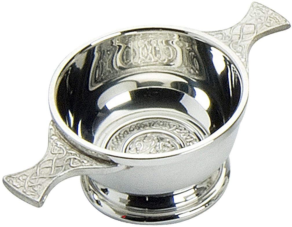 Quaich Escocés Taza de Amistad I LUV LTD para Decoración de Salón Clásico