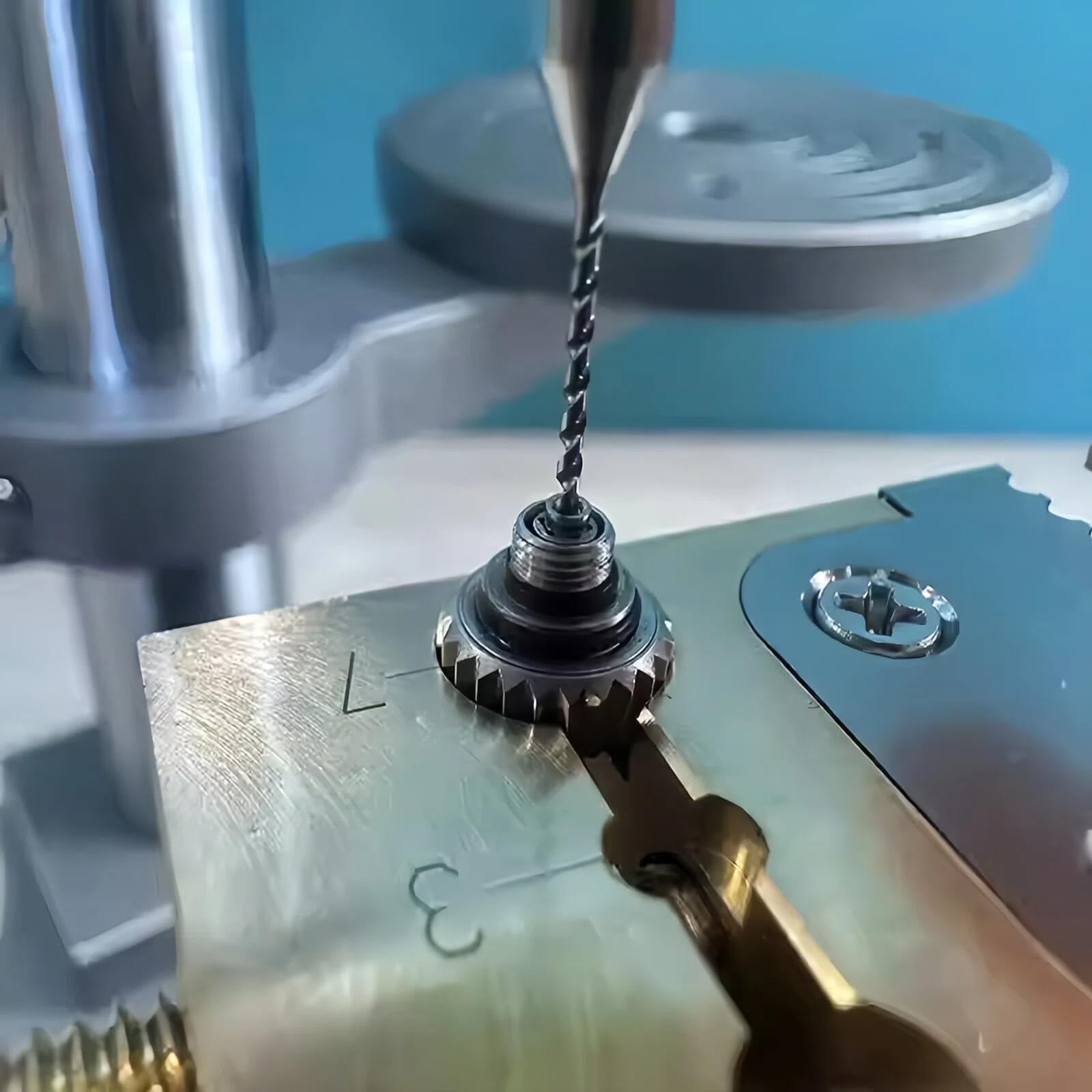 Perceuse pour La Réparation Horlogère, Micro-Perceuse De Précision, Outils De Précision pour L'horlogerie Et La Bijouterie, Perceuse D'établi Bidirectionnelle C