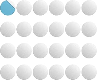 24 Pack Adhesive Metal Plates for Magnetic Mount, 1.57in Metal Strips for Magnets, Round Steel Sheets for Non-Steel Vents (Round)