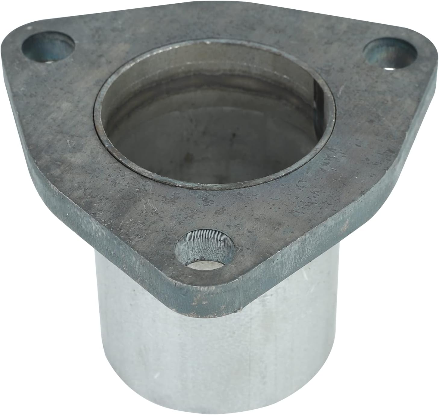 Exhaust Triangle Flange QuickFix Repair Pipe Kit w/Gasket & Hardware Universal 2.25" ID 3 Bolts