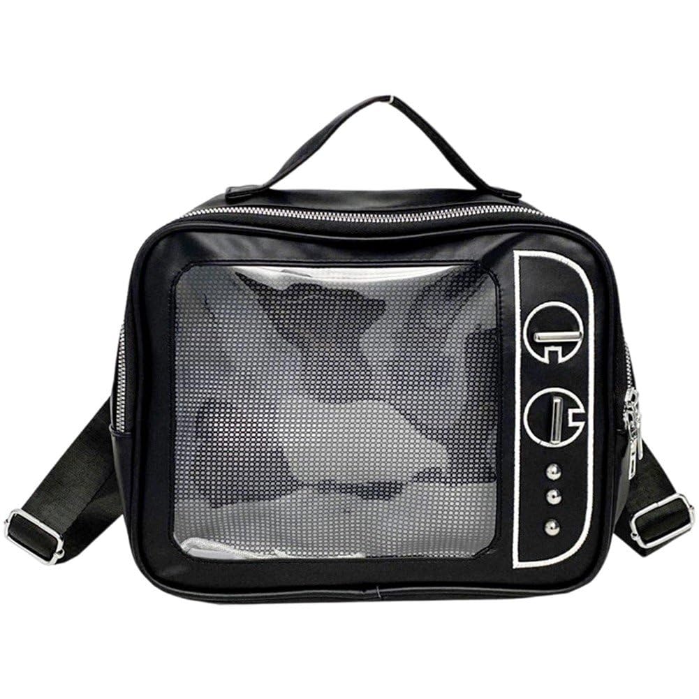 Mochila para exhibir pines e insignias en eventos de cosplay y escuela