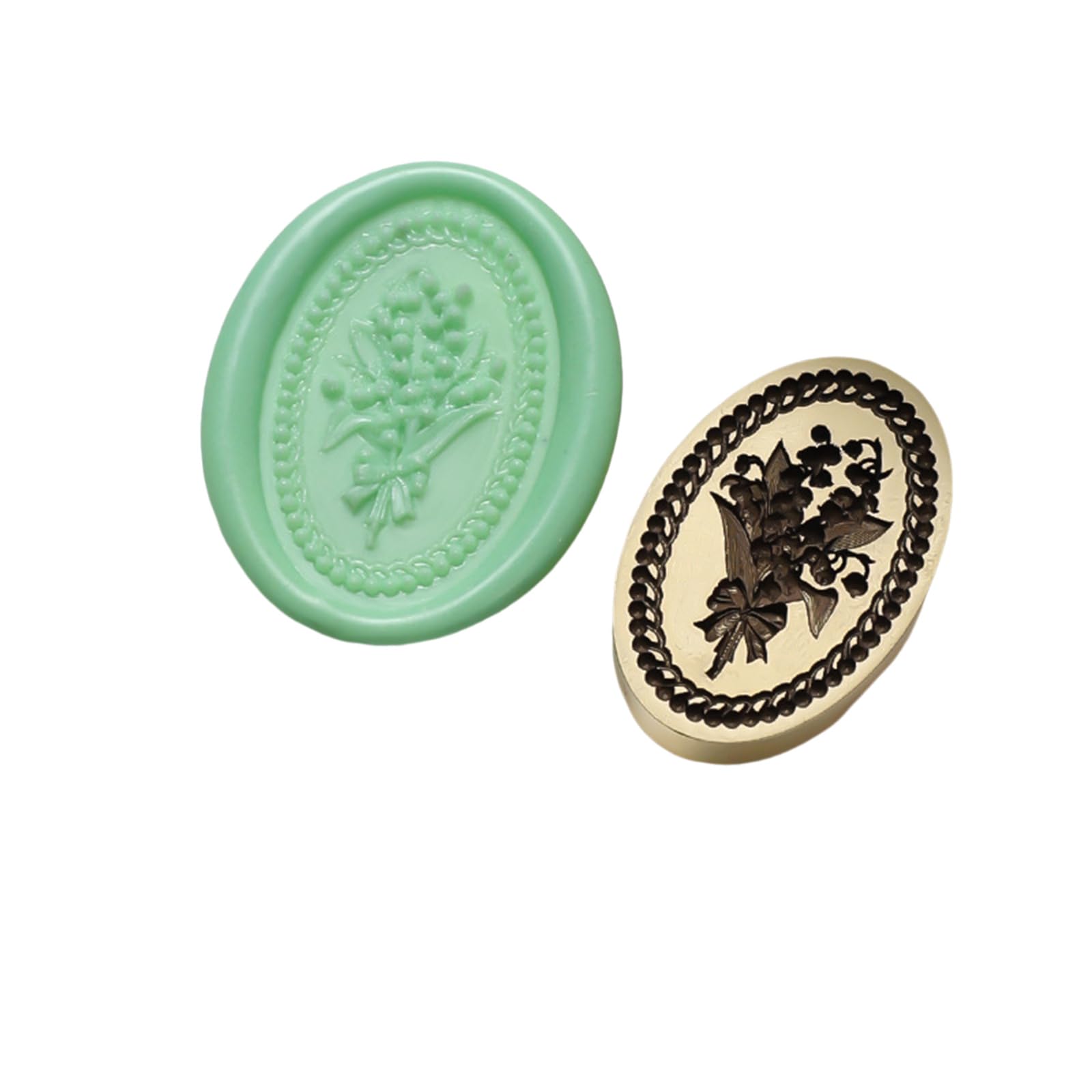 Kalttoy Wax Stamp Head Replacement Flower Wax Seal Stamp Head for Wedding Invitation, Valentines Card Supplies Seal