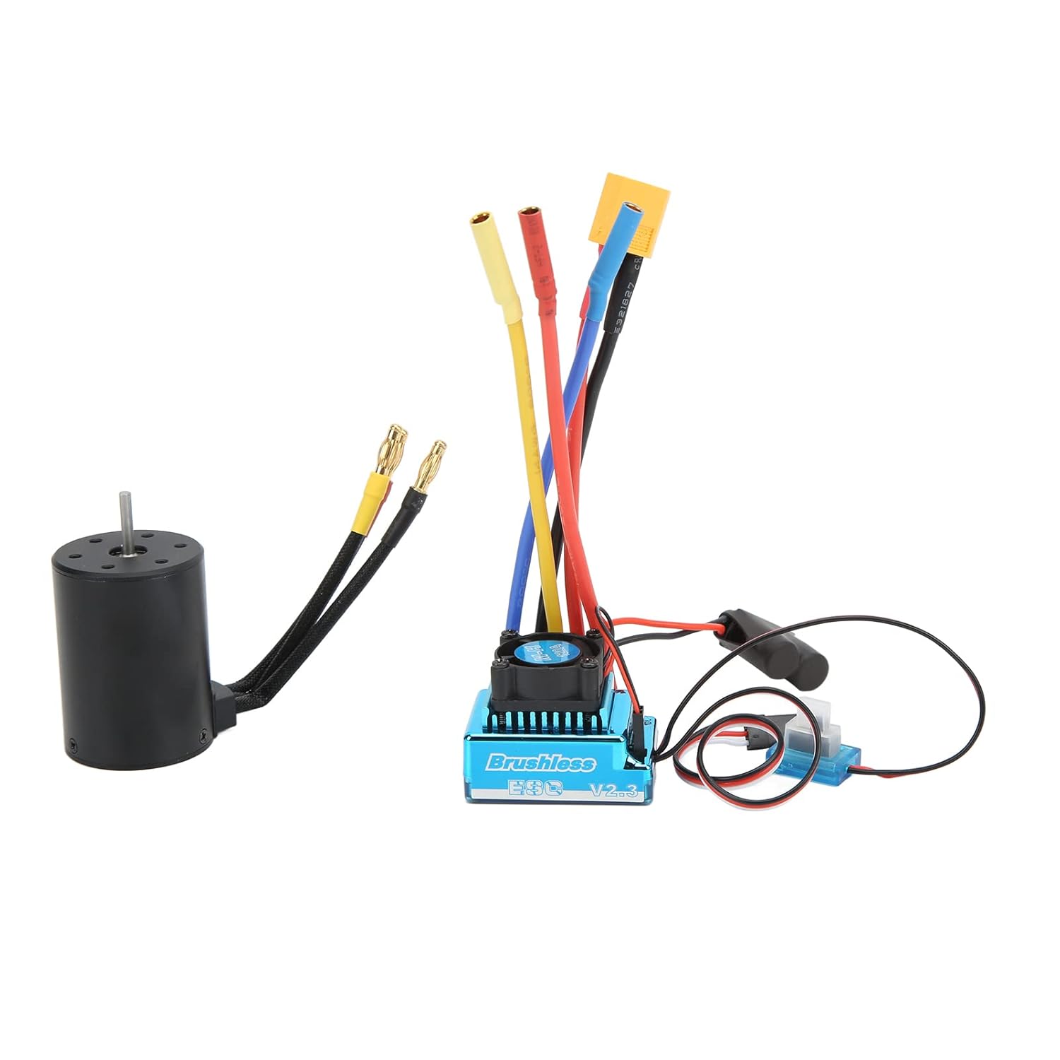 3650 2300KV ブラシレスモーター 120A ブラシレス ESC 電子スピードコントローラー付き 1/8 1/10 RC カ