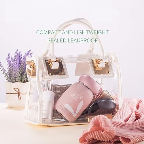 Miniatura 5 de Mini botella de agua de 10.8 oz10.8 fl oz taza de café de viaje con asa, tazas térmicas para bebidas calientes y frías, vasos aislados para mujeres,