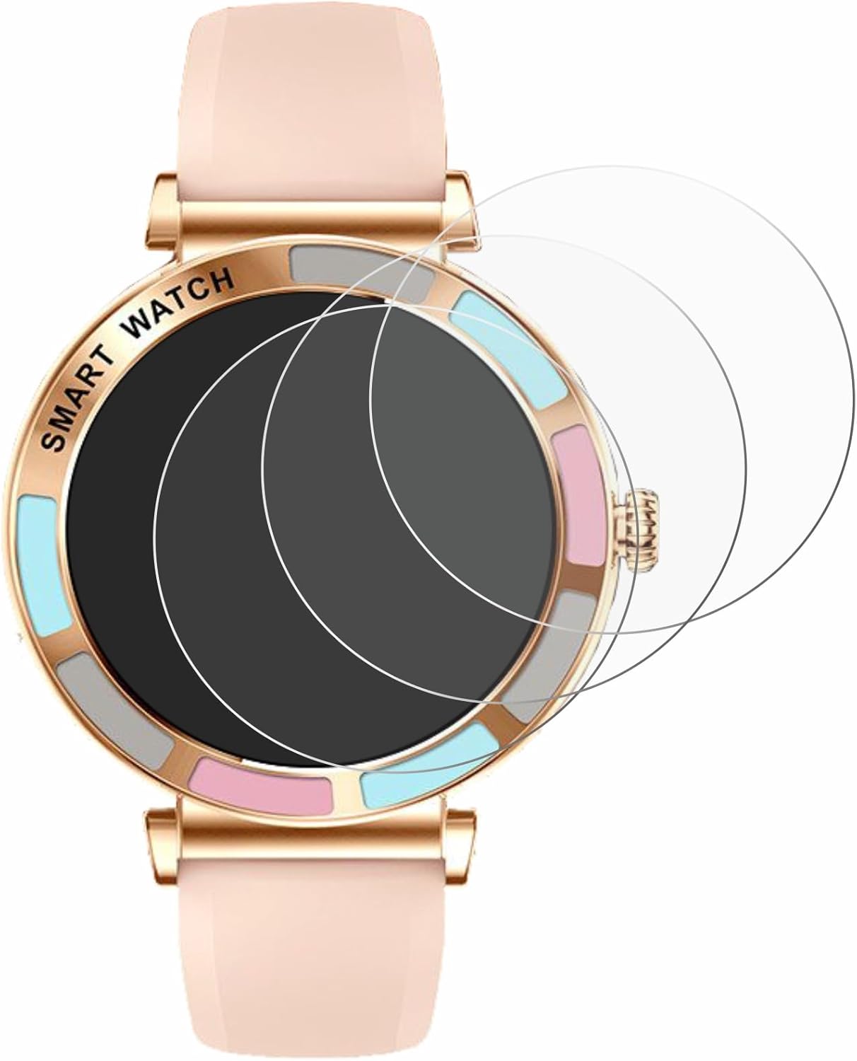 brotect Screen Protector Compatible with Braidol Smartwatch 1.27" (6 Pack) - HD-Clear Protection Film