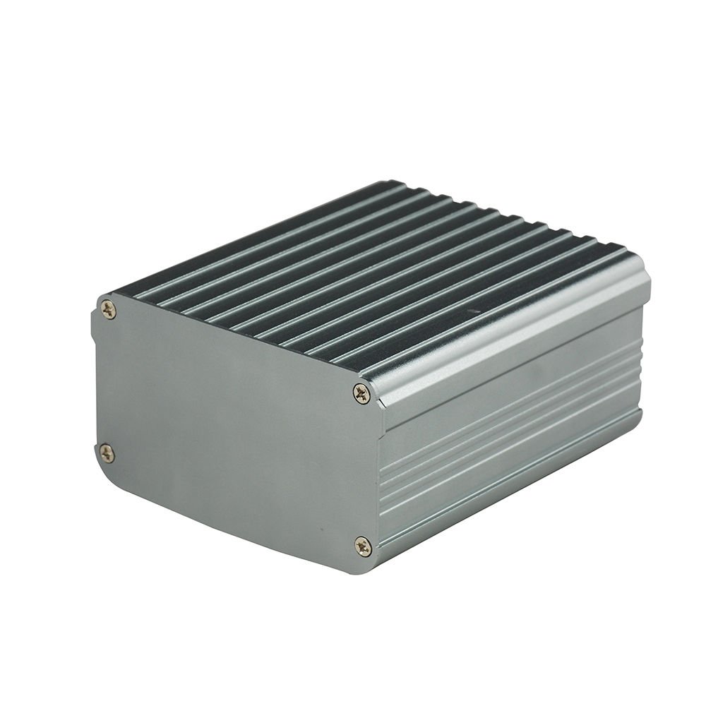 Eightwood Aluminum Project Enclosure Box Electronic Case for PCB Circuit Board DIY- 4.32 x 3.74 x 2.17 inch (L*W*H) Built-in Slot Extrusion Box