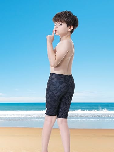Miniatura 4 de Pantalones cortos de natación deportivos para niños y jóvenes, de secado rápido, con cordón, suaves UPF 50+