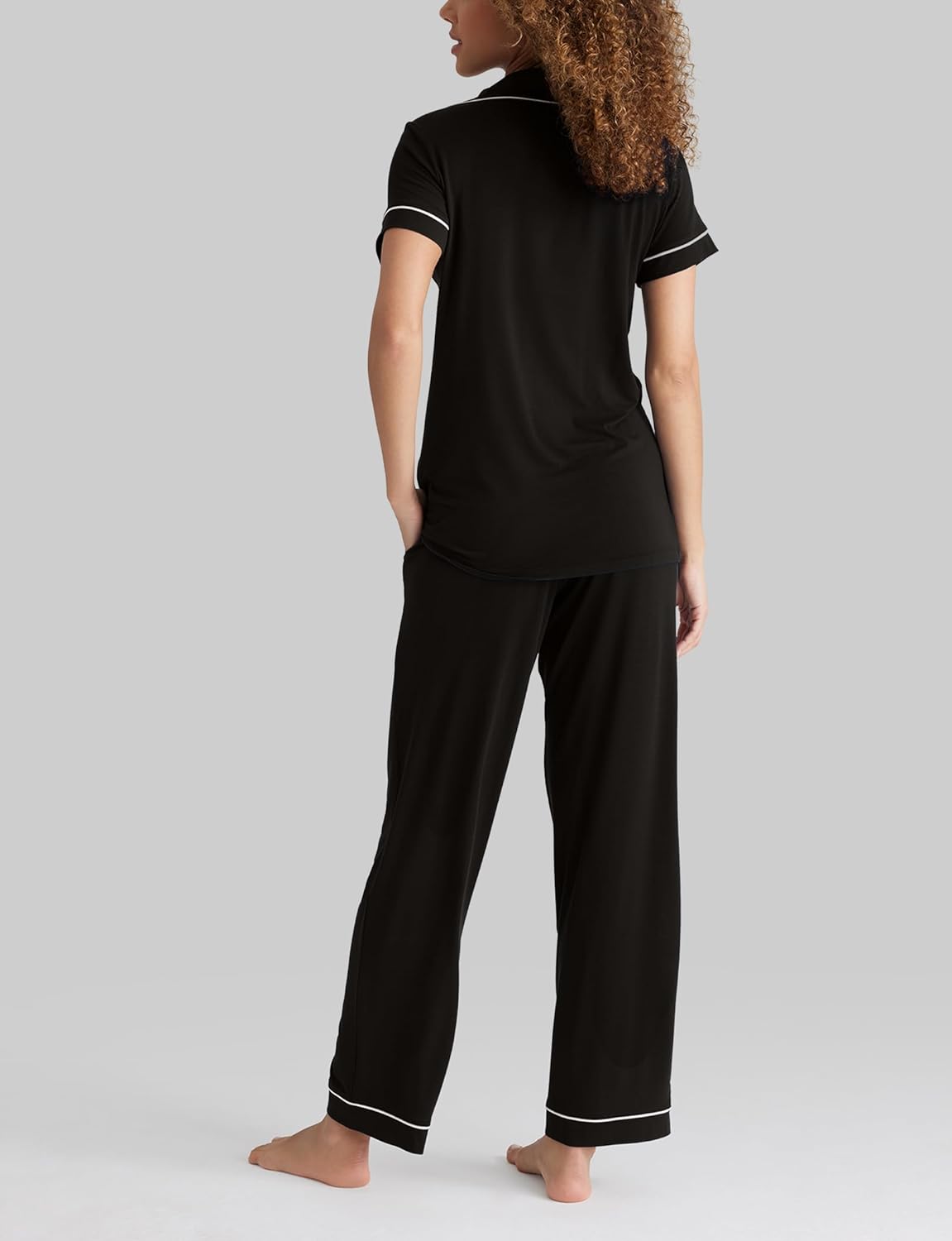 Tommy John Women's Short Sleeve Sleep Top and Pant Set - Image 3