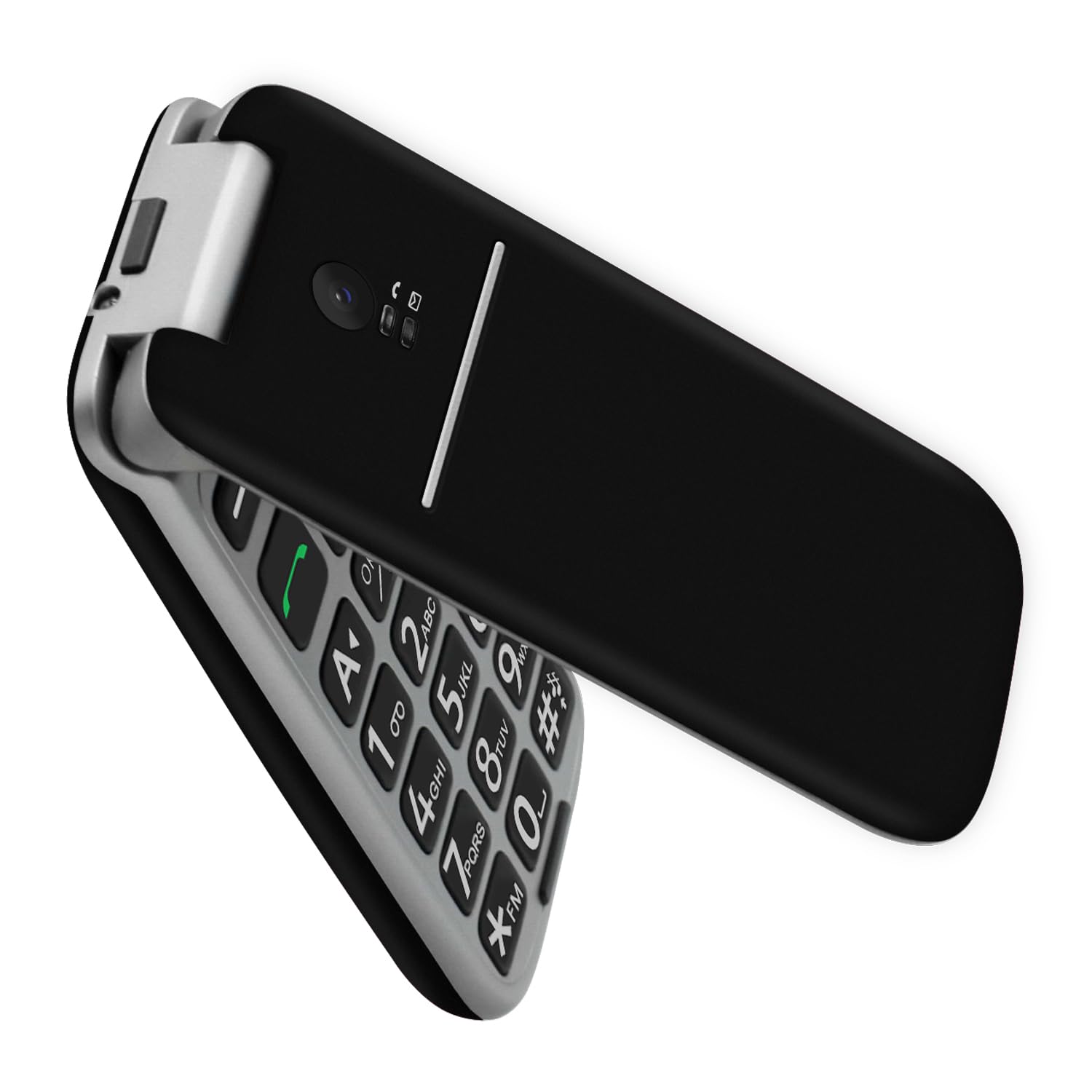 Artfone G3 4G Téléphone Senior Débloqué à Clapet | Bouton SOS & Grandes Touches | Écran |4" - Noir